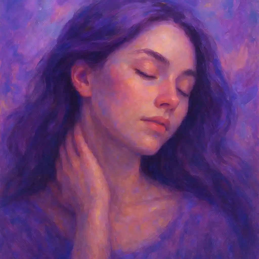 For Amethyst Aura Place This Soothing Neck Tension Vibes