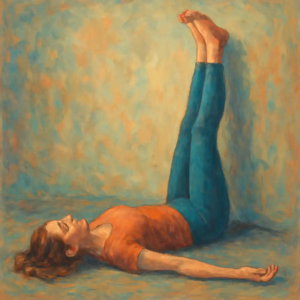 5-Minute Legs Up the Wall Routine Before Bed to Drain Neck Tension