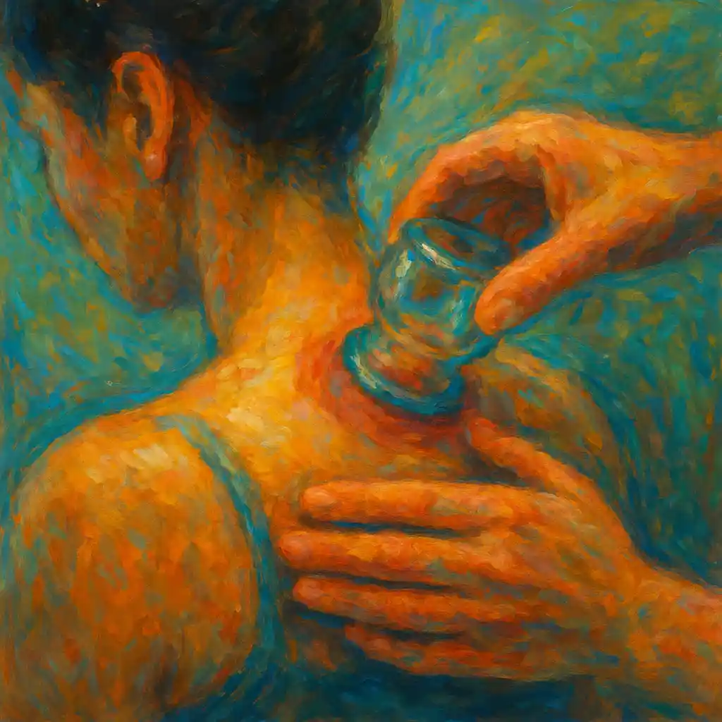 Release Qi Cupping On Twist Energetic Ther Neck Myo