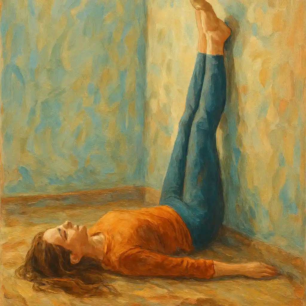 Wall Legs-Up Daily: Drain Tension Overnight