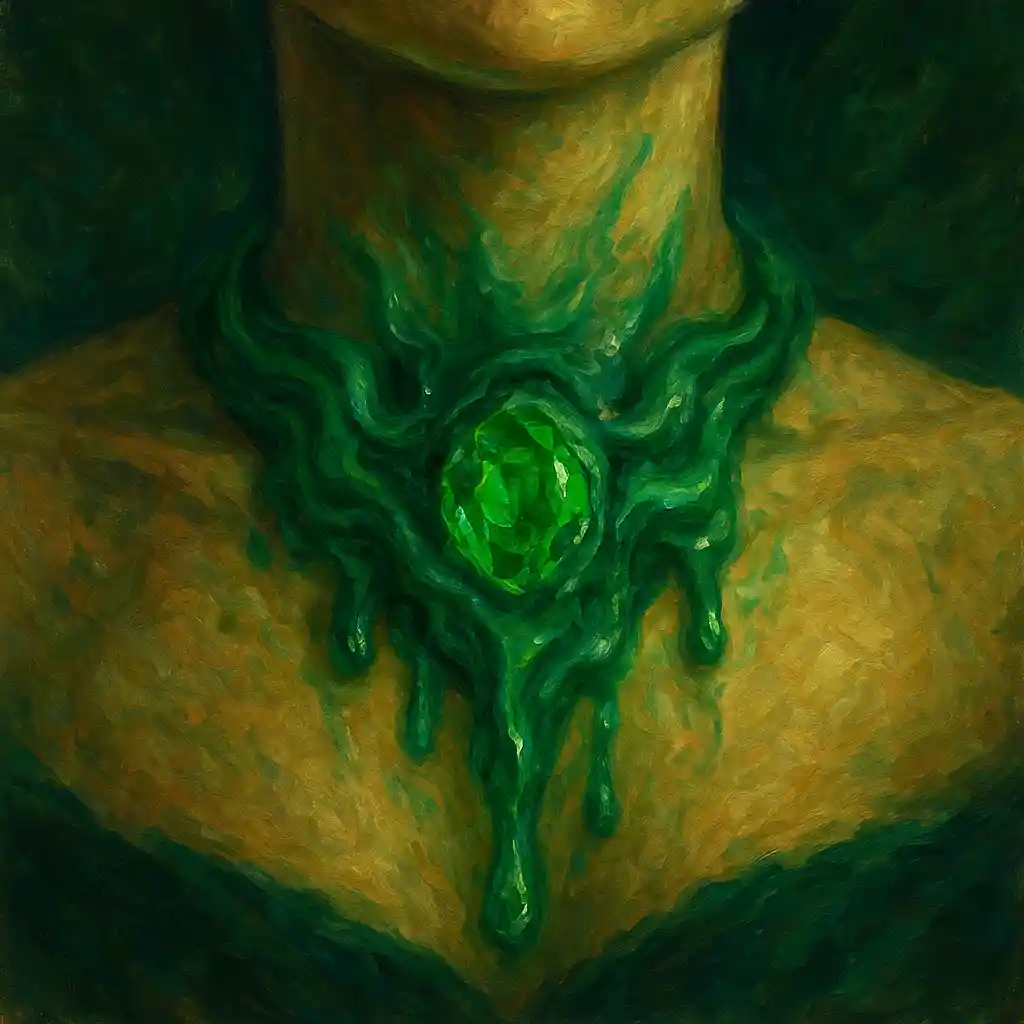 With Malachite Melt Transform Neck Knots Green Gem Power This